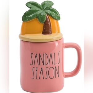Rae Dunn Sandal SeasonMug with Topper